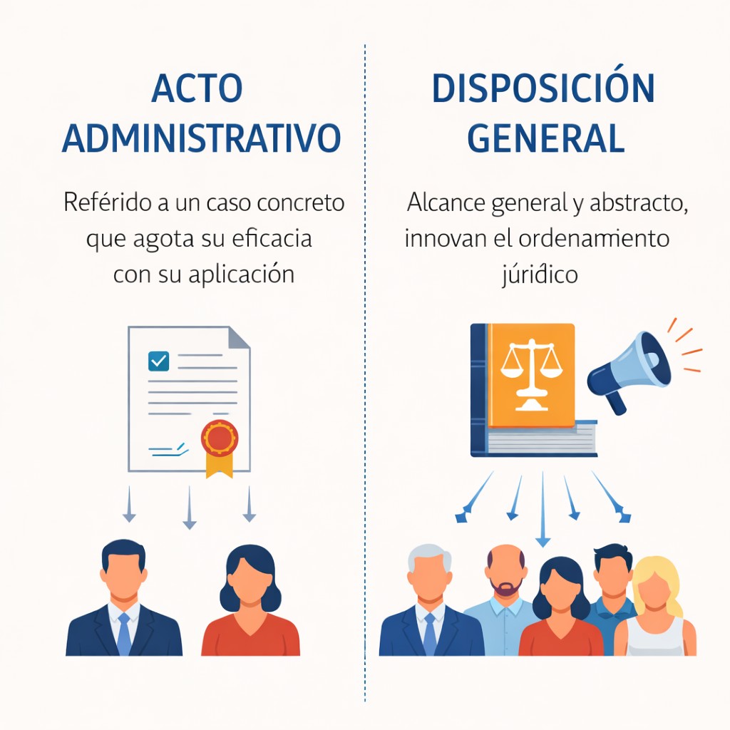 A vueltas con la diferencia entre acto administrativo y disposición general