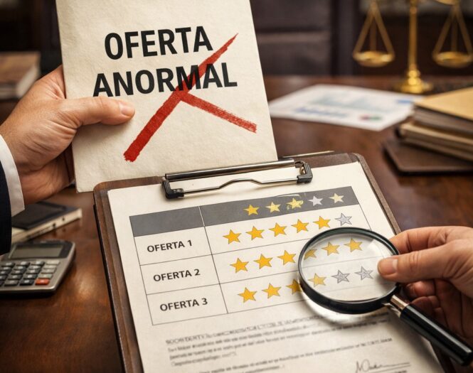 Exclusión de una oferta anormal y nueva valoración y clasificación del resto de ofertas